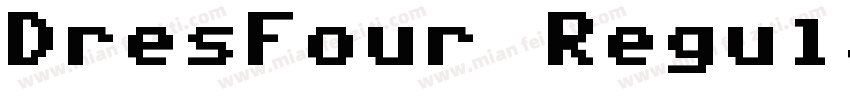 DresFour Regular字体转换